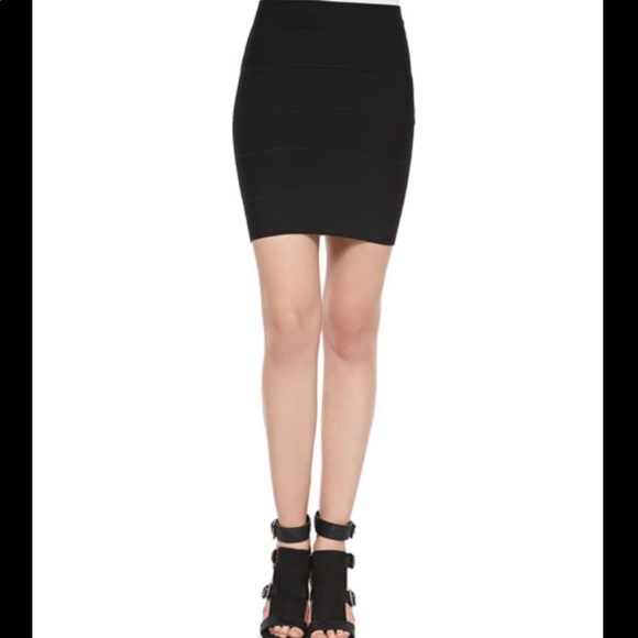 BCBG Max Azria Simone Bandage Skirt - black - Picture 6 of 10